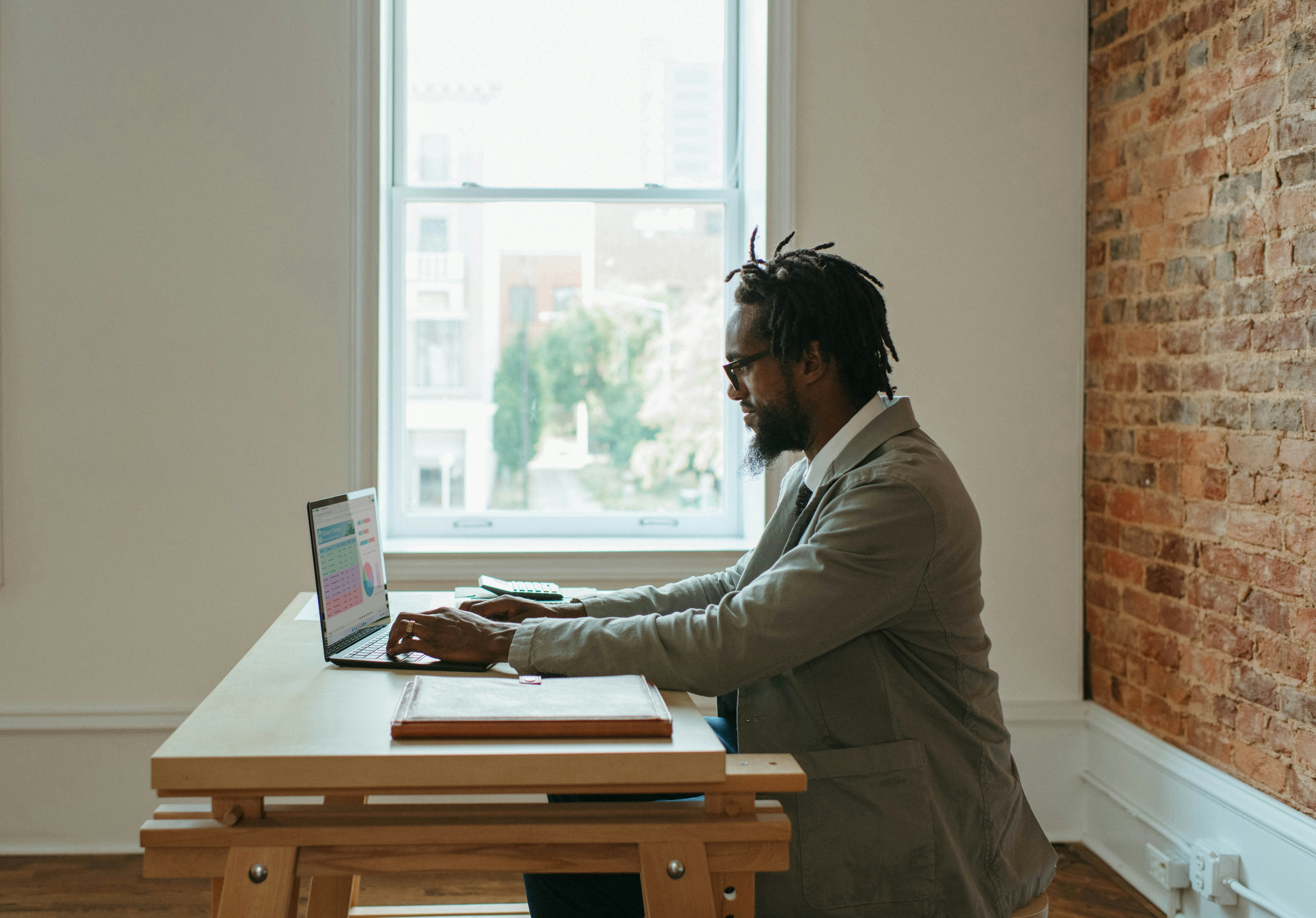 Freelancer working
